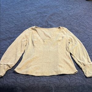 New/Never Worn Elegant Gray Women's Top